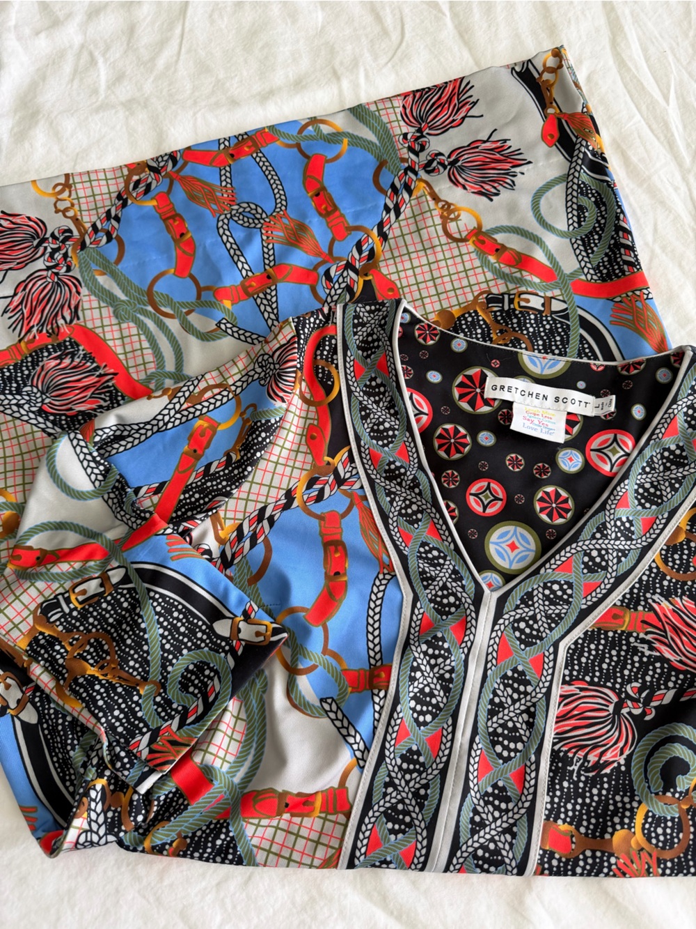 Gretchen Scott Printed Workwear Midi Dress - Picture 2 of 9